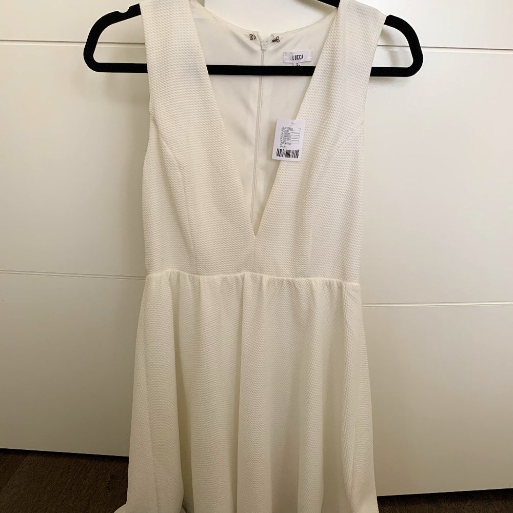 Urban Outfitters Plunging Textured Dress